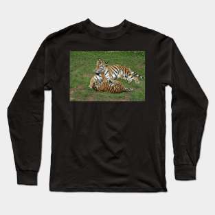 Tiger Mom and Cub Long Sleeve T-Shirt